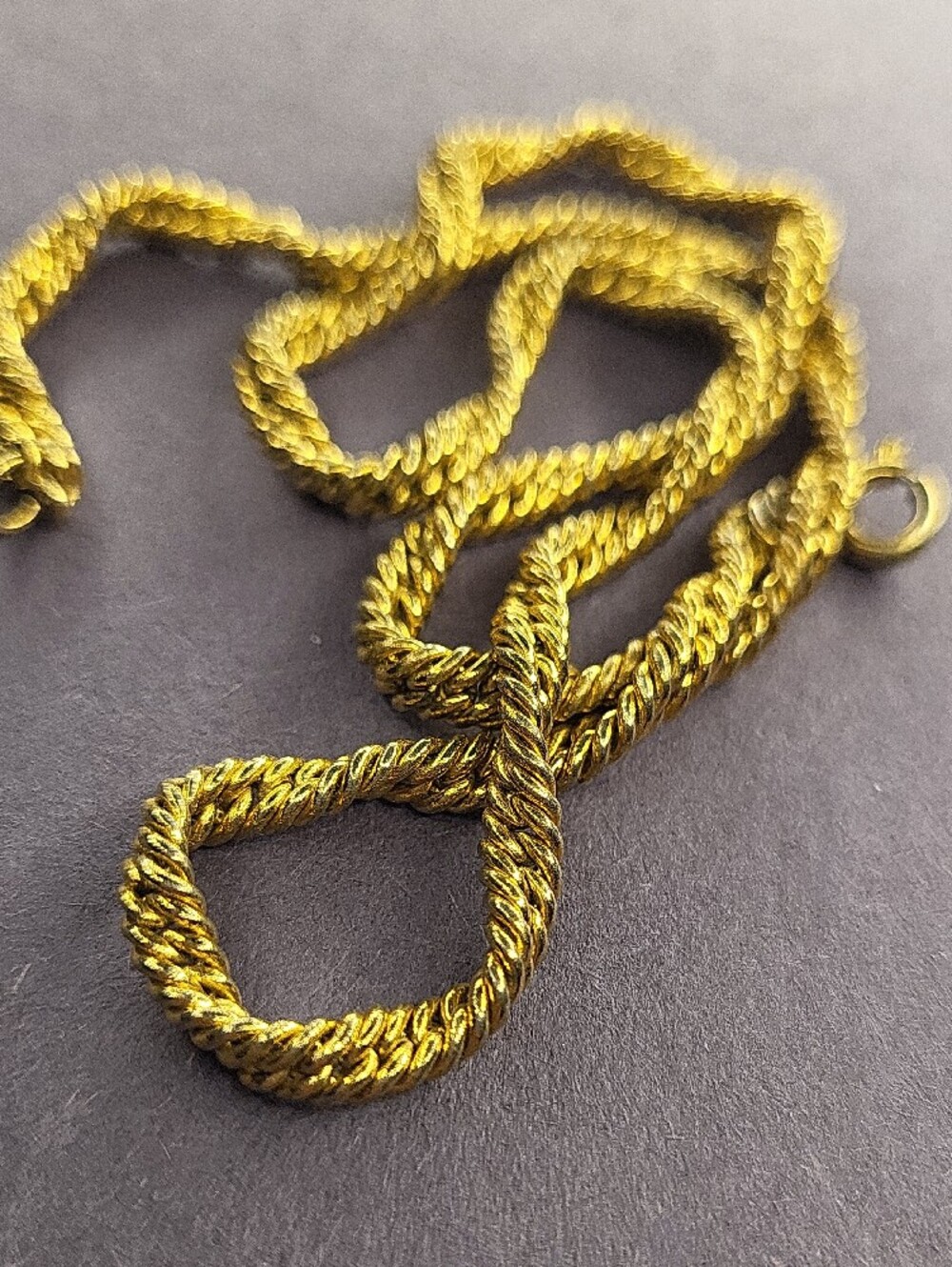 Gold-Tone Rope Chain Necklace - Picture 2 of 3